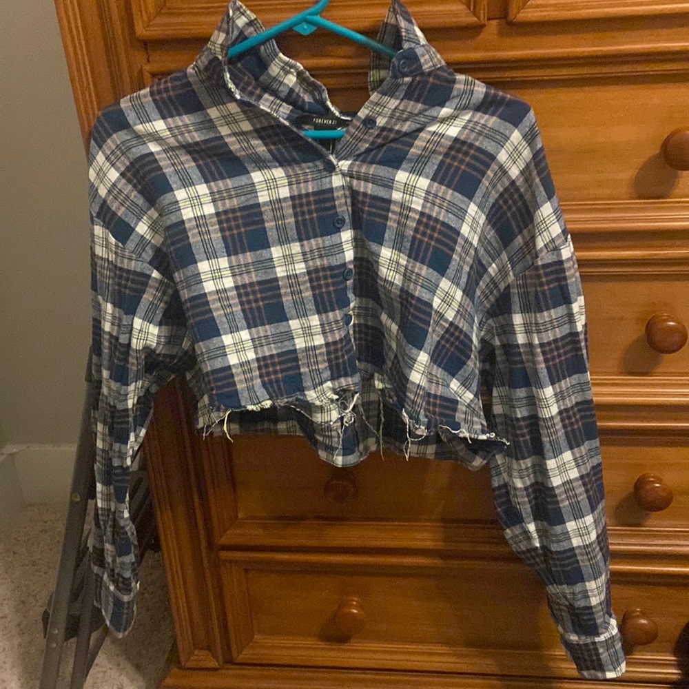 Forever 21 Cropped Flannel